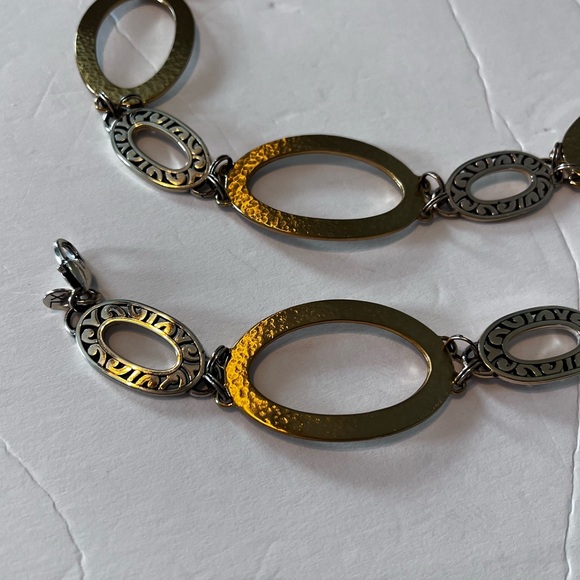 Brighton Women’s Gold and Pewter Metal Chain Belt size XL - Picture 2 of 6